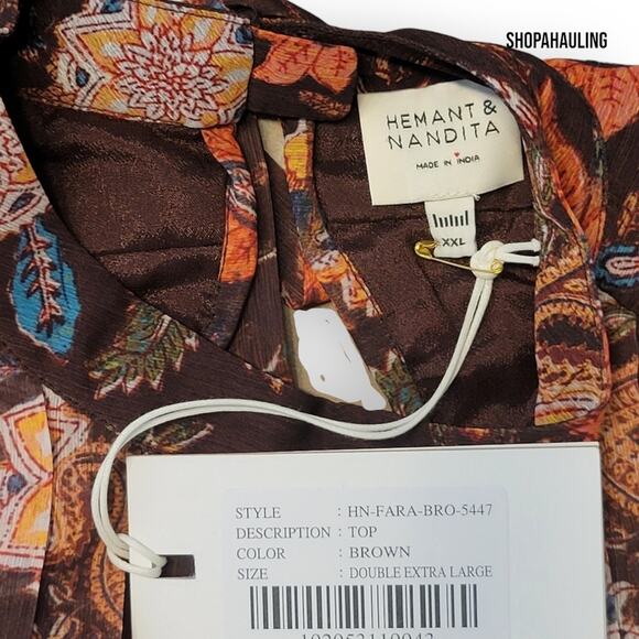 Hemant and Nandita Top - Size Double Extra Large - Picture 9 of 11